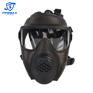 <span class=keywords><strong>Masque</strong></span> à gaz intégral avec lentille en polycarbonate, connexion à vis et cartouches filtrantes doubles intégrées - Product Image 2