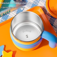 Mug à café isotherme en acier inoxydable 316, double paroi, rétention de chaleur, couvercle à clapet hermétique, poignée incurvée, tasse à eau, gobelet quotidien pour le bureau