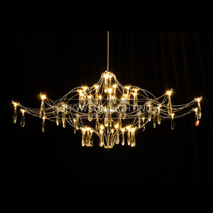 Lampadario lucciola Villa Hall luce moderna di lusso creativo lampadario stellato ristorante lampada da soggiorno - Product Image 3