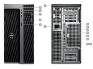 Originale Genuino <span class=keywords><strong>DELL</strong></span> Precision T7960/T7920 W5-3423 1400W Personalizzabile CPU RAM SSD HDD GPU + Monitor <span class=keywords><strong>DELL</strong></span> da 23,8 pollici P2425H - Product Image 3
