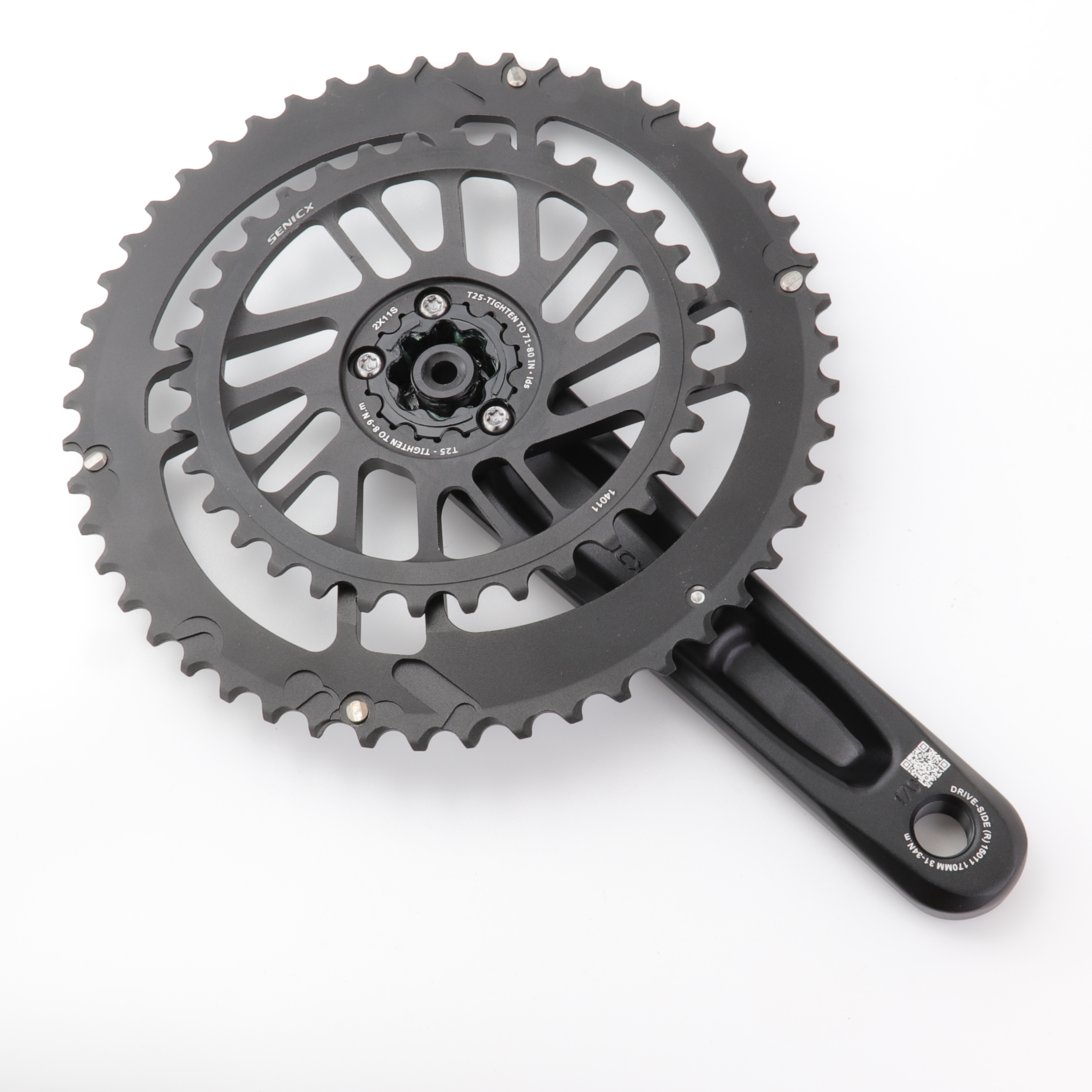 SENICX FC-PR2-A1 ロードバイク クランクセット 50/34T 52/36T 11S/12S対応