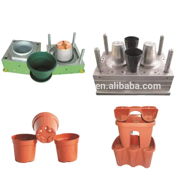 Custom precision injection molds plastic flower pot mould Flower Pot Related Product mould