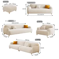 Conjunto de muebles de sala de estar de lujo moderno sofá Seccional de tela para sala de estar turca Para Sala