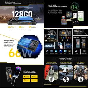 โทรศัพท์มือถือ <span class=keywords><strong>Ulefone</strong></span> <span class=keywords><strong>Armor</strong></span> 30 <span class=keywords><strong>Pro</strong></span> รุ่นยอดนิยม ความจุเยอะ 16G+512G เวอร์ชันสากล ระบบปฏิบัติการ Android - Product Image 4