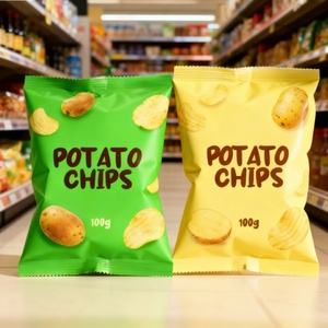 Bolsa de Plástico de Aluminio Mylar con Impresión UV Personalizada al por Mayor para Papas Fritas, Frutos Secos, Snacks, Empaque de Alimentos Sellado - Product Image 1