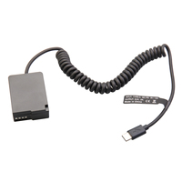 Câble d'alimentation pratique pour appareil photo Type-C/USB-C vers batterie factice DMW DCC8, compatible avec G5 G6 G7 G80 G81 G85