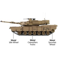 HengLong 3918-1 PRO M1A2 Abrams 7.0 amélioré fumée IR bataille son BB Airsoft métal télécommande Heng Long 1 16 RC réservoirs jouet