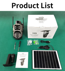 Caméra solaire UBOX 6MP à double objectif, faible consommation d'énergie, capteur PIR, sécurité, PTZ, WIFI, IP, CCTV, solaire, WIFI ou carte SIM 4G - Product Image 6