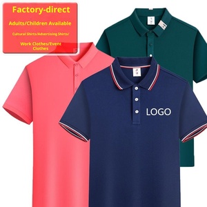 Blank Solid Color Custom Logo Printed Knitted Breathable Golf for Shirt Staff Uniform for T-shirt Unisex Custom Golf Shirt