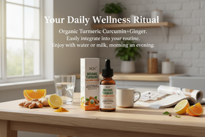 Thuốc nhỏ nghệ curcumin hữu cơ với gừng & tiêu đen, không biến đổi gen, thuần chay, không gluten, sản phẩm OEM nhãn hiệu riêng, bổ sung sức khỏe khớp - Product Image 4