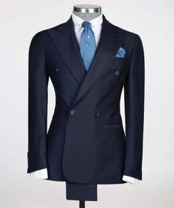 Nuovo Design Personalizzato Smoking da Uomo con Colletto Superiore a Doppio Petto, Abito da Cerimonia e Ballo, Vestibilità Slim, Alta Qualità - Product Image 3