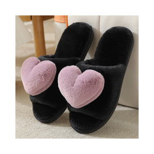Offres Spéciales moelleux extérieur pantoufles tongs <span class=keywords><strong>cuir</strong></span> fausse fourrure femmes mode sandale diapositives pantoufle - Product Image 6