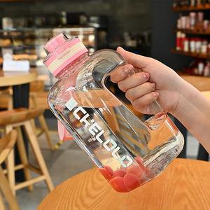 Logotipo personalizado 2.2L 1.6L PC Jarra de agua de plástico Gimnasio Fitness Beber Deportes Botella de agua con motivador Time Maker - Product Image 5