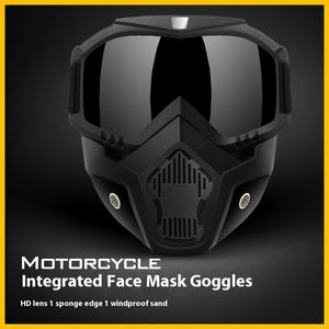 <span class=keywords><strong>Gafas</strong></span> integradas para motocicleta para exteriores, todoterreno y esquí, a prueba <span class=keywords><strong>de</strong></span> viento, resistentes a salpicaduras, <span class=keywords><strong>gafas</strong></span> tácticas para ciclismo - Product Image 4