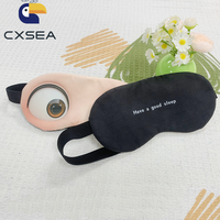 Masque de sommeil doux et sublimé avec yeux mignons, conception personnalisée OEM/ODM, idéal pour événements promotionnels, équipes, voyages et cadeaux d'entreprise.
