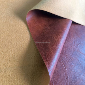 Cuir synthétique PU artificiel à motif Crazy Horse lisse personnalisé pour matériaux de chaussures - Product Image 4