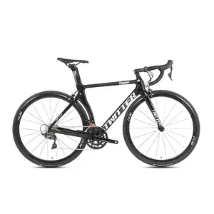 Quadro de bicicleta de estrada carbono, quadro de bicicleta twitter 700c 25c de fibra de carbono 22 velocidades para homens em estoque