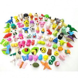 Gommes à effacer animales 3D créatives et de haute qualité, sans poussière, en TPR/PVC, lot de 70, pour enfants, vente chaude, personnalisables, à décoller - Product Image 1