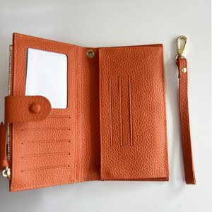 Hoge Kwaliteit Top Graan Lederen Lange Stijl Vrouwen Portemonnee Portemonnee Voor Grote Opslag Geld Draagbare Clutch Tassen - Product Image 4