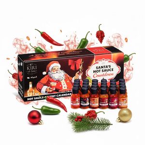 Coffret <span class=keywords><strong>Cadeau</strong></span> de 24 Bouteilles de Sauces Piquantes Gourmandes – Défi Chili Extrême Saveurs Mondiales – Condiments Premium <span class=keywords><strong>pour</strong></span> Hommes - Product Image 1