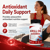 Huile de Krill Formule Personnalisée Directement de l'Usine avec CoQ10 – Gélules d'Huile de Krill pour la Santé Cardiovasculaire