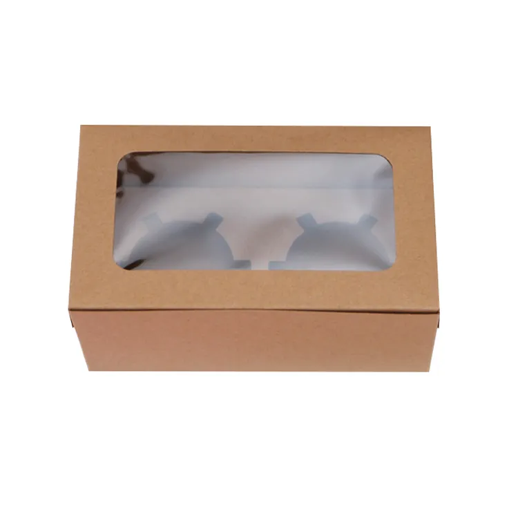 Durable Using Low Price Transparent 4-cell Wholesale Cake Gift Box With Your Logo