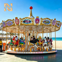 Manège d'extérieur Nova Rides CTD-16-ZT01, carrousel animalier 16 places, prix attractif, jeu pour enfants, fête foraine