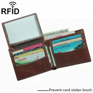 Free Sample 2023 modern <b>rfid</b> bifold classical soft men genuine leather <b>wallet</b> by soupplies - Product Image 4