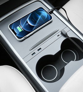 27W 4 in2 4 in 2 4 in 1 tipo c type-c caricatore di ricarica usb docking station hub per <span class=keywords><strong>Tesla</strong></span> Y modello 3 tipo c hub di ricarica. - Product Image 3