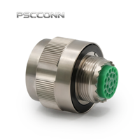 Connecteur électrique circulaire industriel PSCCONN série D38999 III J599 26FC35SN, 22 broches, 33A 400V, avec écrou de blocage, type aviation