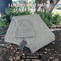 Chapeau et écharpe de créateur pour l'automne et l'hiver, chaudes, de luxe, avec logo, en tissu commun, tricotées à la main, pour hommes et femmes, pour les trajets quotidiens