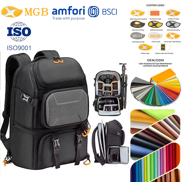 Custom Waterproof Oxford Hiking Camera Gear Backpack Carry Ons Digital Bag with Tripod Holder Backpack for Travel 600d BSICI