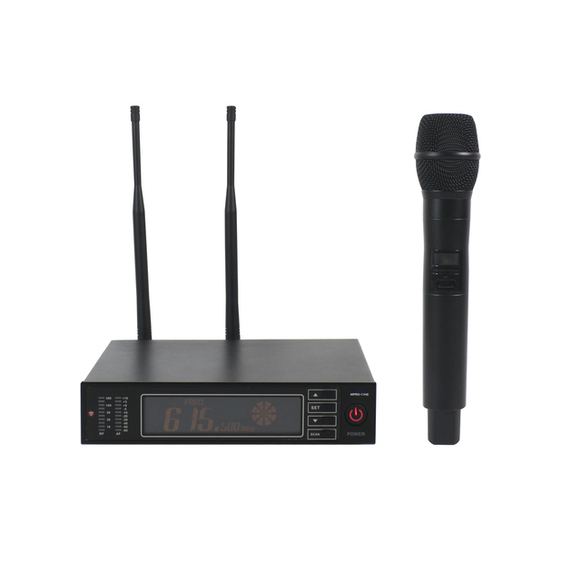 High Performance One Channel Wireless UHF Handheld Microphone with Shu-re Capsule for Live Performance