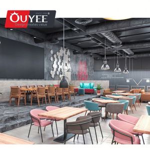 Tienda diseño Internet café negocios cafetería silla y mesa Metal usado café quiosco para la venta - Product Image 2