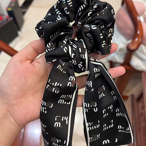 مصمم العلامة التجارية حلوة الغابات حروف الشريط الشعر المألوف وتنوعا جديدة ذيل حصان عقال بالجملة - Product Image 4