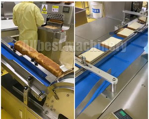 Ligne de production de machines à pain à faible coût pour la fabrication de pain en tranches, de pain injecté, de petits pains et de pain à sandwich, pour couper et remplir des mini-toasts - Product Image 3
