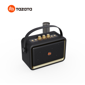 ลำโพงคาราโอเกะไร้สายแบบย้อนยุคพกพา40W พร้อมไมโครโฟนสองตัวสำหรับบ้านคาราโอเกะ - Product Image 3