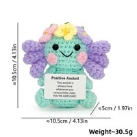 Cadeau de Thanksgiving : Lapin en Crochet Fait Main Écologique, Mignon et Amusant, pour un Soutien Émotionnel et Inspirant