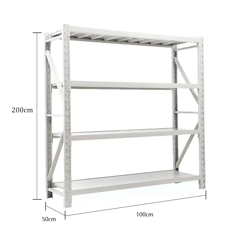 Uni-silencioso 2 medidores Boltless prateleira do armazenamento Rack Shelving para o armazém, supermercados HJQ-105