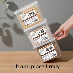 Meilleures ventes : Contenants hermétiques en plastique pour sucre avec couvercles, pour le rangement transparent des aliments dans le garde-manger de la cuisine - Product Image 5
