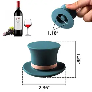 Custom Logo Top Seller Wine Bar Accessories Mini Champagne Stopper Wine Bottle Silicone Stopper