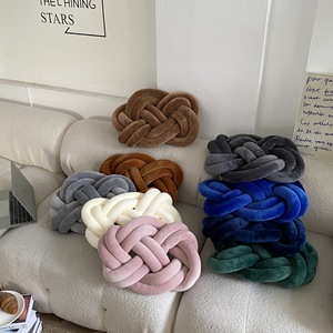 <span class=keywords><strong>Coussin</strong></span> de canapé de chaise de couleur unie Spandex en forme d'anneau, boule de noeud de <span class=keywords><strong>coussin</strong></span> de canapé bon marché pour la décoration de salon - Product Image 2