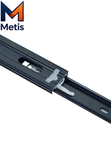 מסילות טלסקופיות מתקפלות מברזל עם מיסב כדורי, התקנה קלה לארונות - Product Image 3