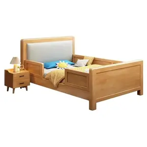 Cao cấp thiết kế mới sang trọng tiên tiến hiện đại phòng ngủ đồ nội thất Set khung rắn bằng gỗ đôi Vua kích thước giường da