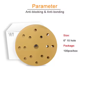 125 mm vàng ô Tô giấy nhám đĩa 5 inch nhôm Oxit mài mòn Đĩa 1mm PSA OEM tùy chỉnh sản xuất chà nhám đĩa - Product Image 4