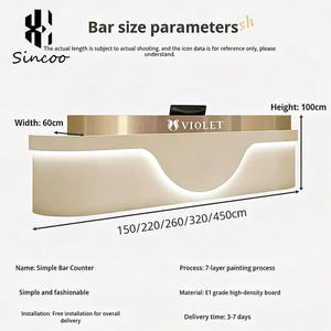 Luxury Front <b>Desk</b> Nordic-style Cream Style Cashier Counter Simple Modern Spa Store Bar <b>Nail</b> Salon Beauty Salon Reception <b>Desk</b> - Product Image 5