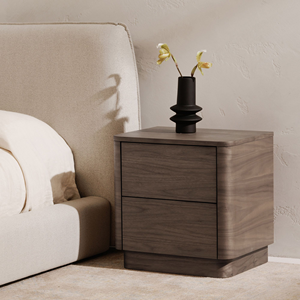 Luxury Solid Wood <strong>Bedside</strong> <strong>Table</strong> Home Furniture <strong>Oak</strong> Closed Nightstands - Product Image 1