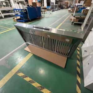 Campana Extractora Eléctrica de 48 Pulgadas y 1800 CFM con Apagado Retardado, Motores Dobles, Control Remoto, 3 Velocidades, Filtro de Deflector, Acero Inoxidable, LED para el Hogar - Product Image 2