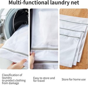 Custom Logo Eco-Friendly Mesh Laundry Storage <b>Bag</b> Waterproof Foldable Design for Home Storage Organization Washing Machine Use - Product Image 3