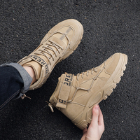 Bottes tactiques pour hommes, chaussures de randonnée d'hiver, légères, antidérapantes, bottes de désert pour hommes, chaussures de randonnée de camping en plein air, baskets pour hommes
